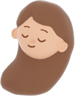 3D People Simple Young Girl Head