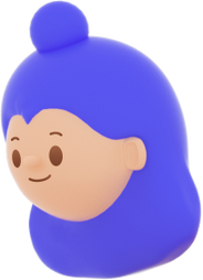 3D People Simple Young Girl Head 